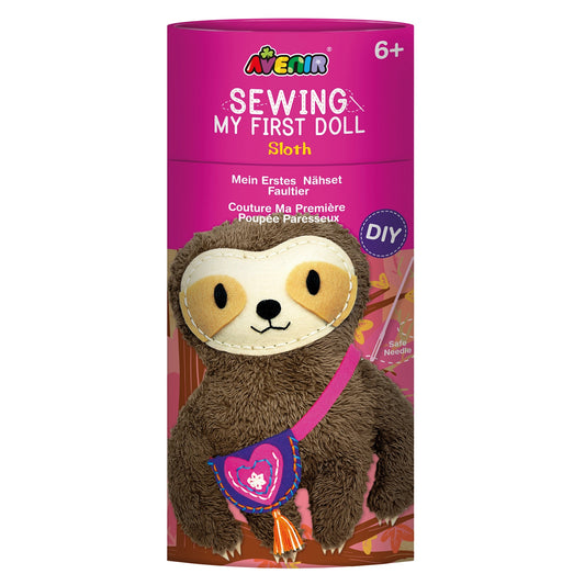 Sewing my first doll sloth