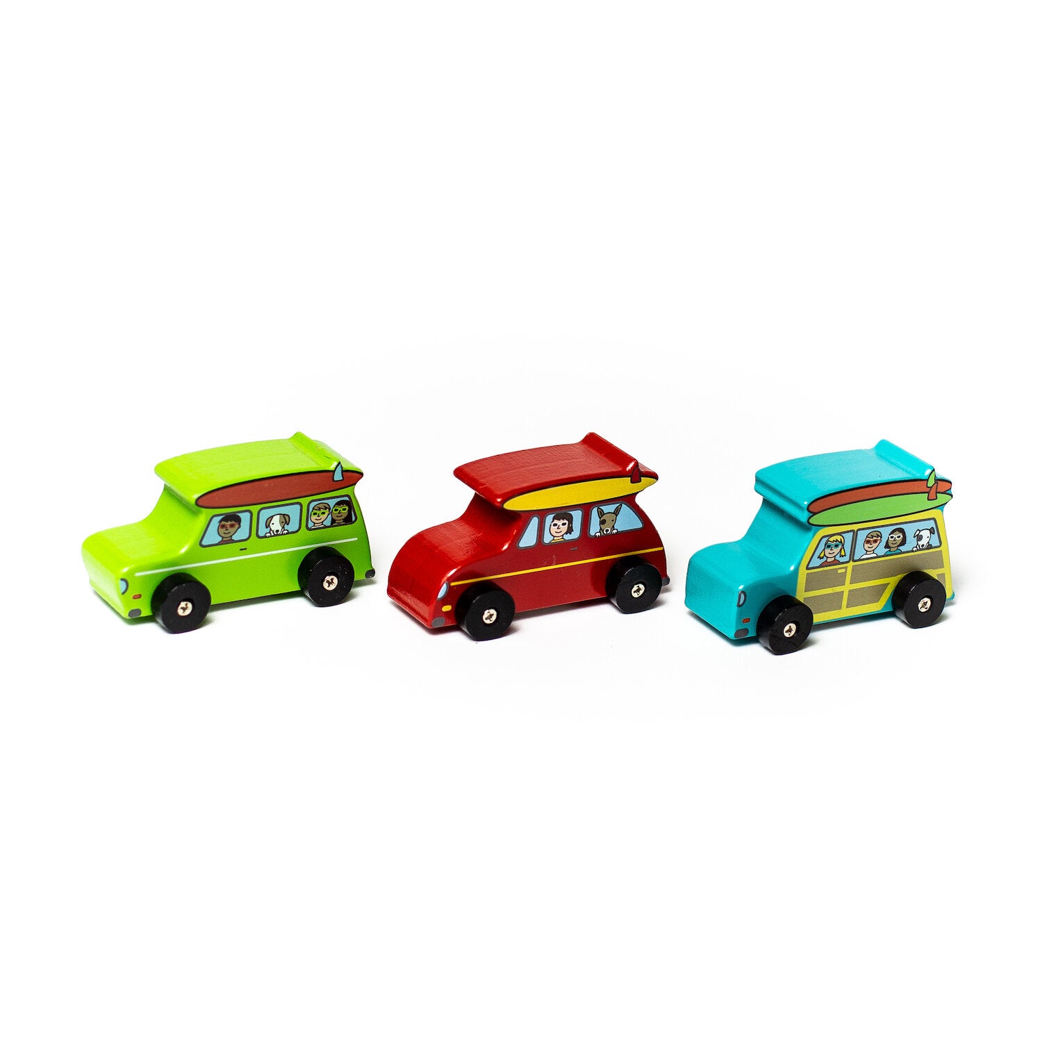 Surf's Up Dude Mini Rollers-Toys-Jack Rabbit-Which way’s the beach? These adorable mini rollers are perfect for little hands! Keep your kiddo retro-cool, or add them to your own desk for some flair.-Kidz Toys