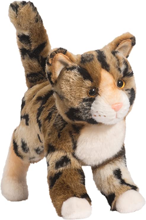 Douglas brown and black cat plushie