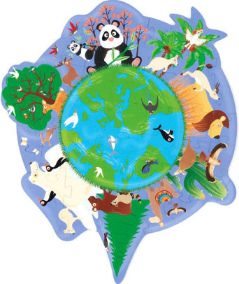 Contour Puzzle World 45 pcs, Puzzle, Kids Puzzle, Contour Puzzle