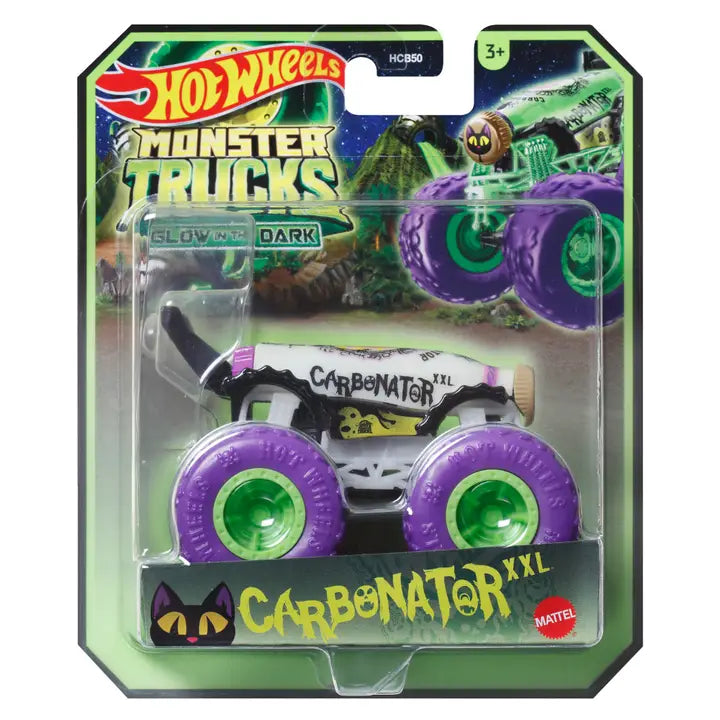 Mattel Hot Wheels Glow in the Dark Monster Trucks