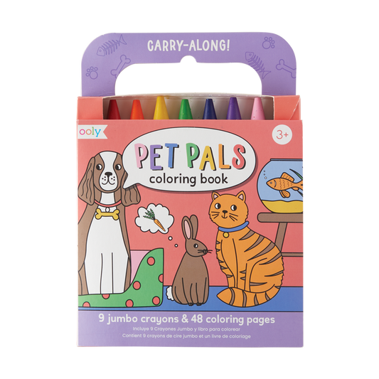 Carry Along Coloring Book Set - Pet Pals, Coloring Book, Crayon Set, Coloring Set