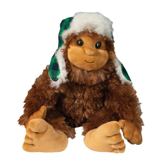 sasquatch with hat, sasquatch stuffed animal, sasquatch plush