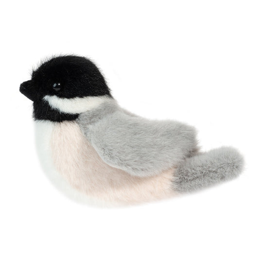 Chipper Chickadee Bird, Douglas Plush, Bird Plush