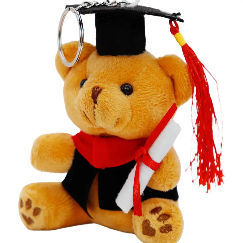Graduation Teddy Bear Plush Doll Key Chain