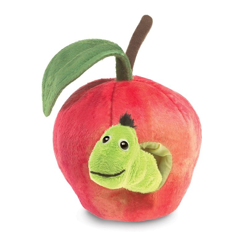 worm in apple puppet