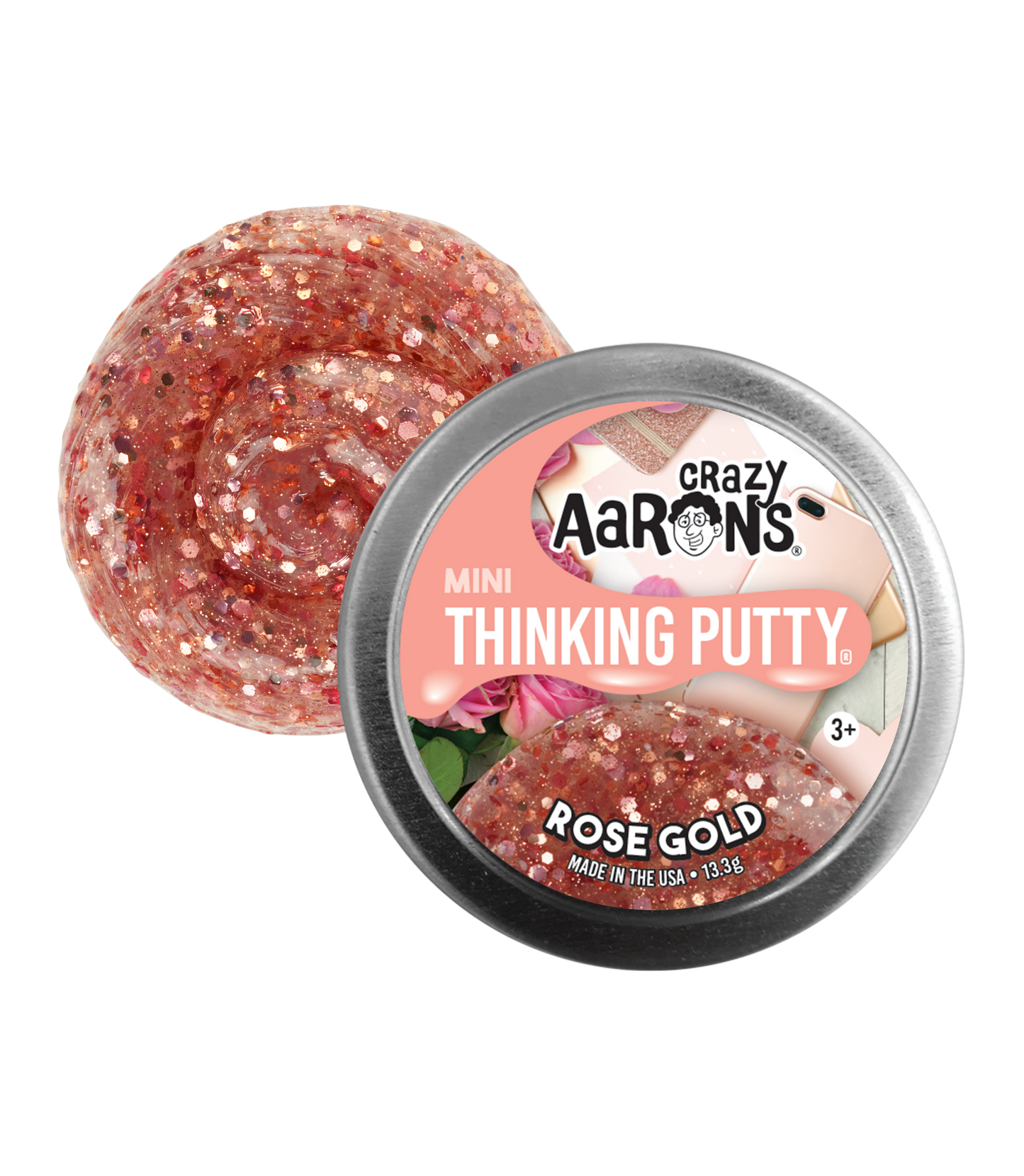 Crazy Aaron Mini Thinking Putty Rose Gold