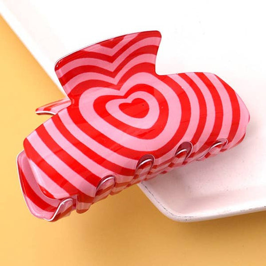 Swirl Heart Hair Claw Clips SWIRL HEART, Claw Clip, Heart Claw Clip, Hair Accessory, Clip