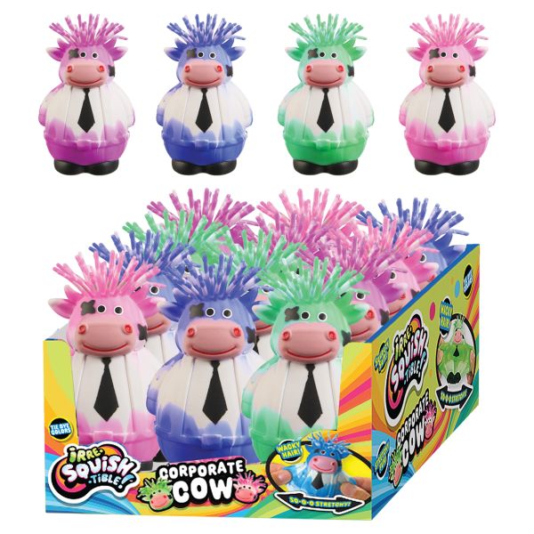 Squish 'n Stretch Corporate Cow Toys