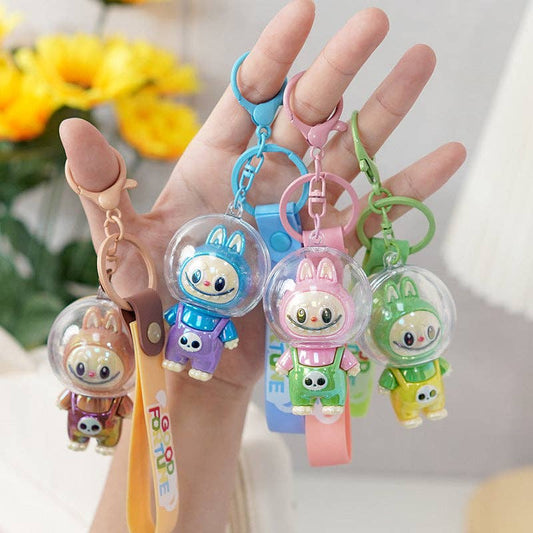 Astronaut Labub Cute School Bag Pendant Labubu Keychain, Labubu