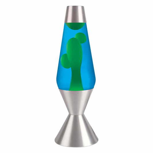 16.3″ LAVA Lamp – Yellow/Blue/Silver