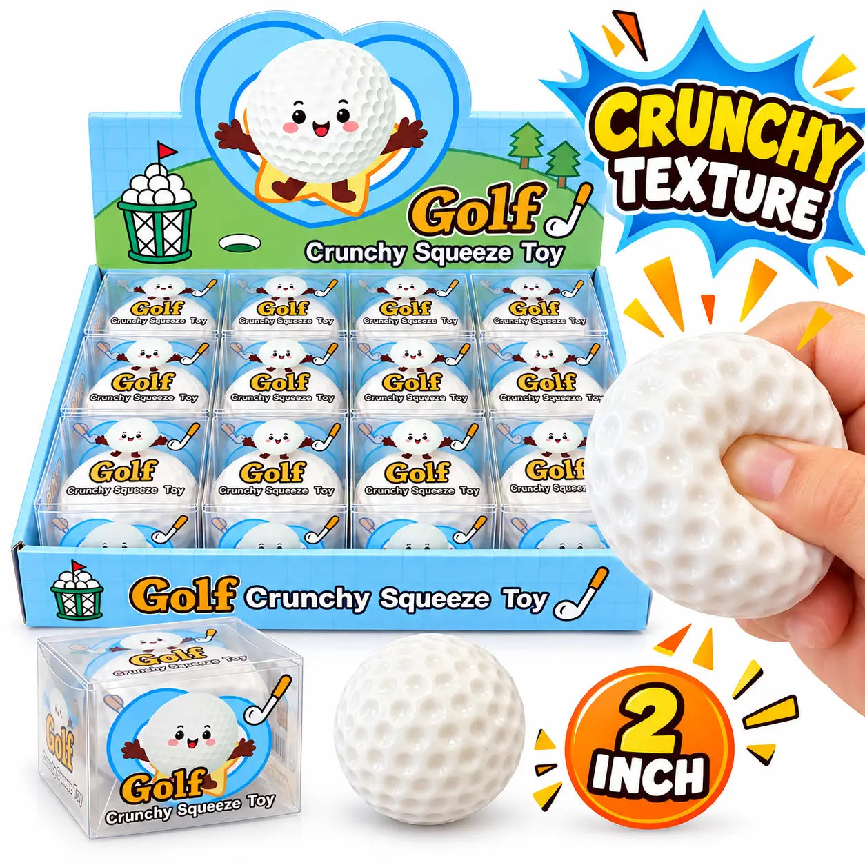 Golf Ball Crunchy Squishy