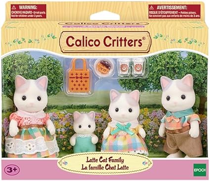 Calico Critters Latte Cat Family, Calico Critters, Toys