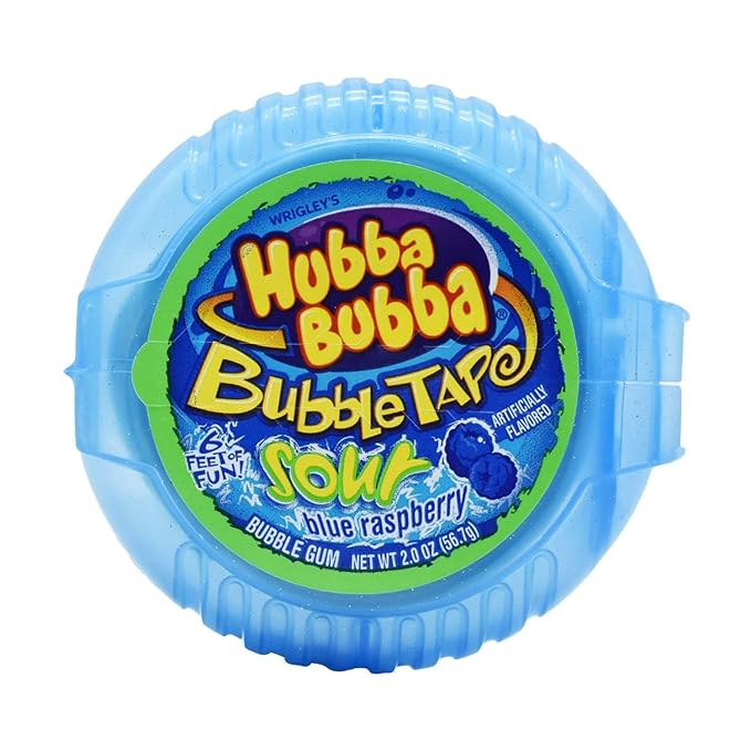Hubba Bubba Sour Blue Raspberry Bubble Tape