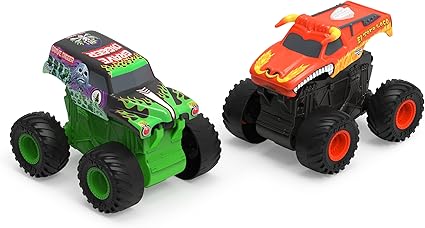 Monster Jam, 2-Pack Official Grave Digger and El Toro Loco