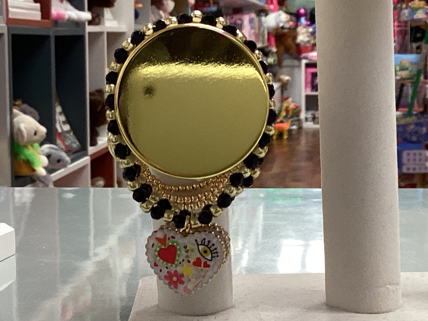 Black/heart bracelet