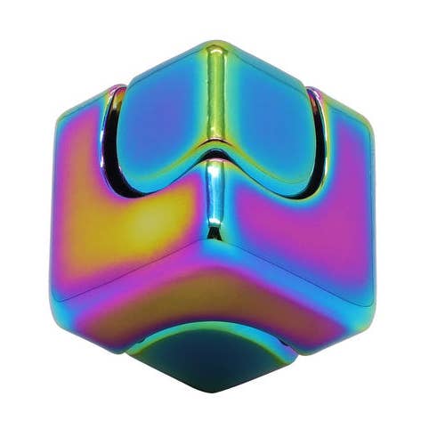 Orbit Cube Spinning Metal Fusion Fidget Toy