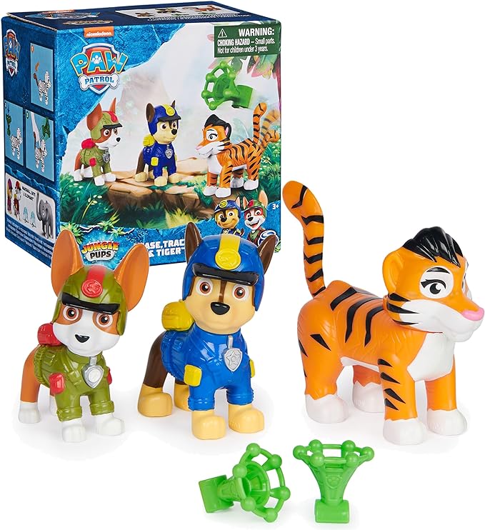 Paw Patrol: Jungle Pups Chase, Tracker & Tiger Action Figures