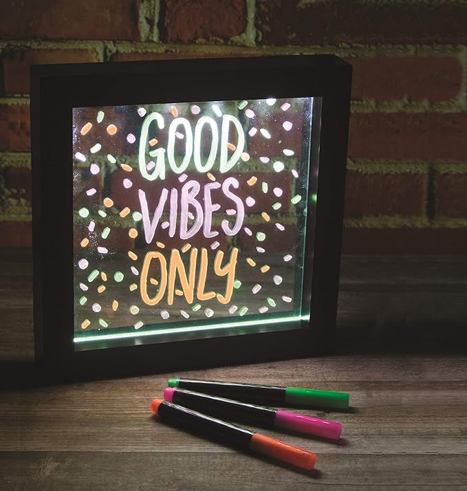 Light Up Neon Effect Message  Frame