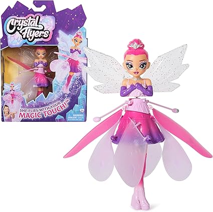 Crystal Flyers, Magical Flying Toy Doll with Crystal Wings