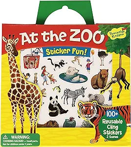 AT THE ZOO REUSABLE STICKER TOTE