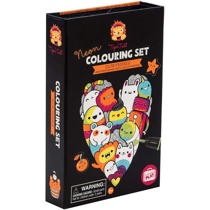 Neon Colouring Set - Glow Friends