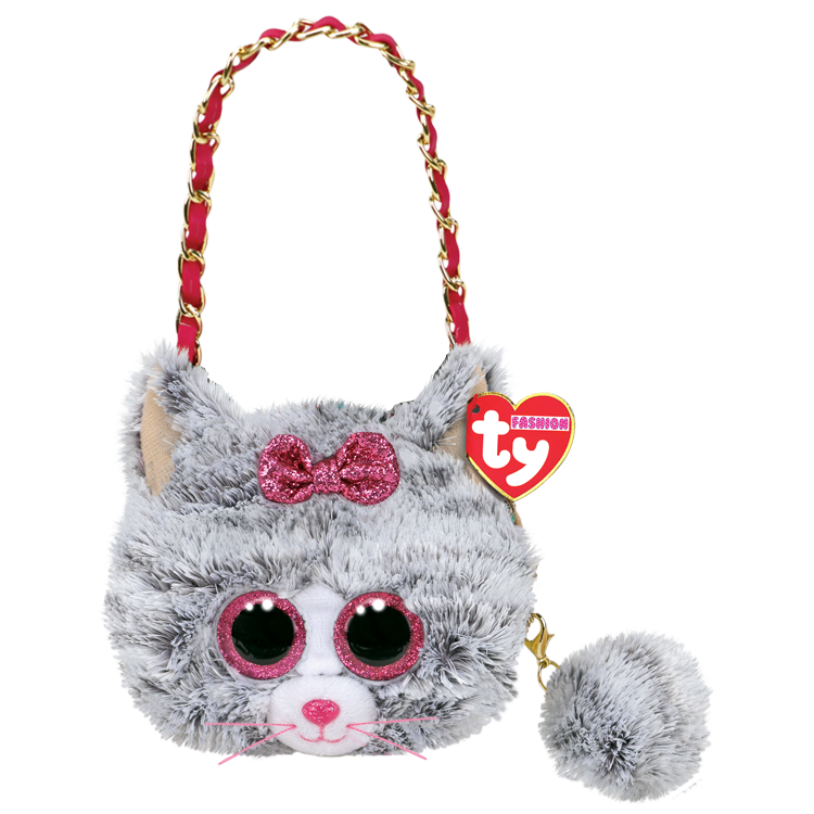 TY Kiki - Striped Cat Mini Purse