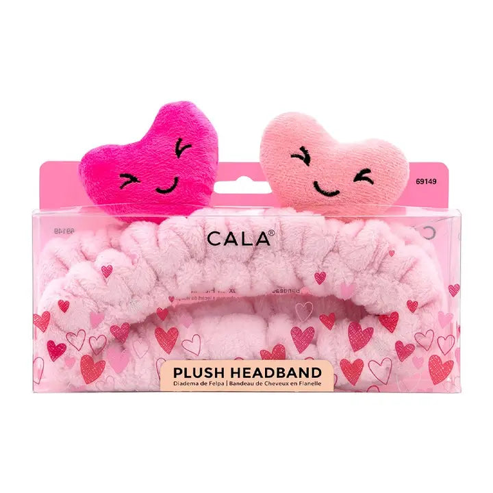 Cala 69149 Pink Heart Plush Headband