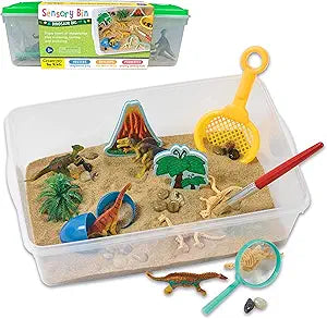 Sensory Bin Dinosaur Dig