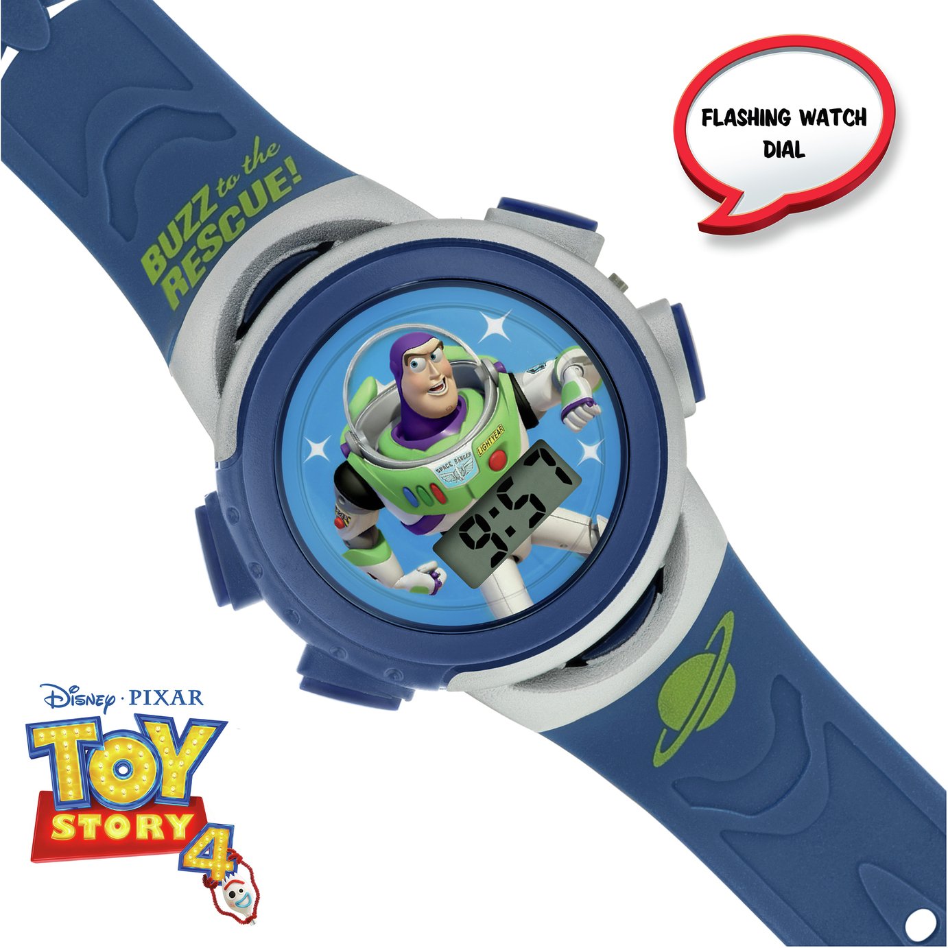 Toy Story Watch-Toys & Games-Kidz Toys-Toy Story Digital Buzz Lightyear Blue Silicone Strap Watch-Kidz Toys