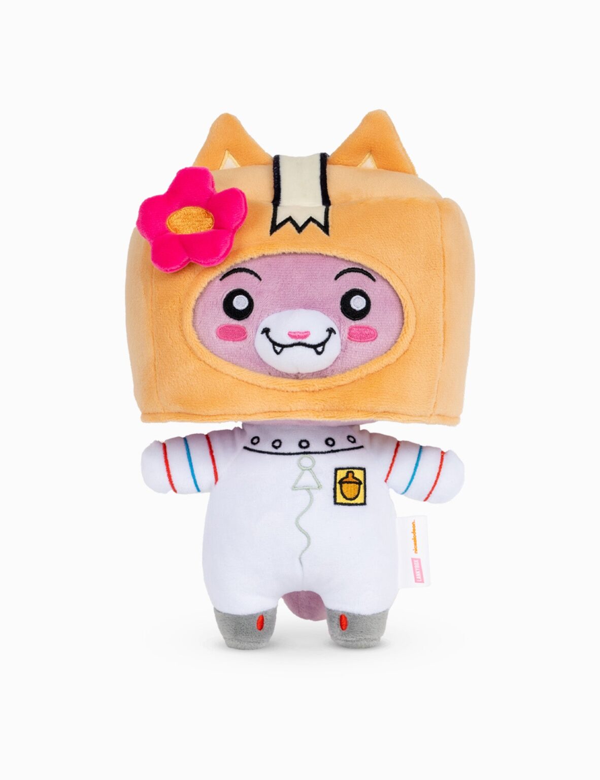 Plush toy with a cartoonish design on a white background, spongebob lankybox 