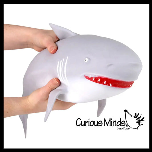 1 Jumbo 21.5" Shark Doh Filled Squishy Squeeze Stress Ball