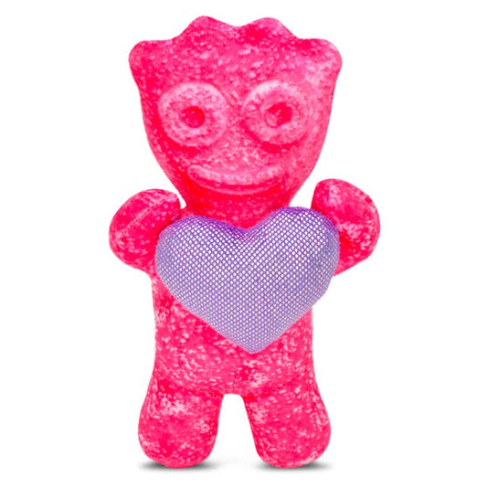 Pink Sour Patch Kid with Heart, Sour Patch Kid Plush, Gummy Bear Plush