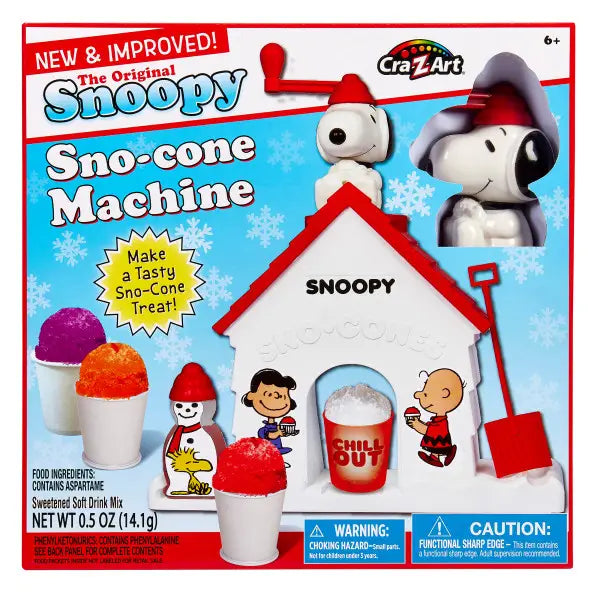 Snoopy Sno-Cone Machine Snow Cone Maker with Flavor Pack