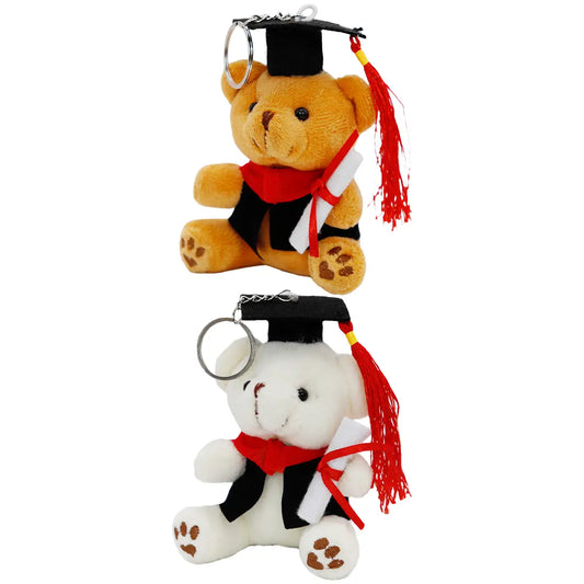 Graduation Teddy Bear Plush Doll Key Chain