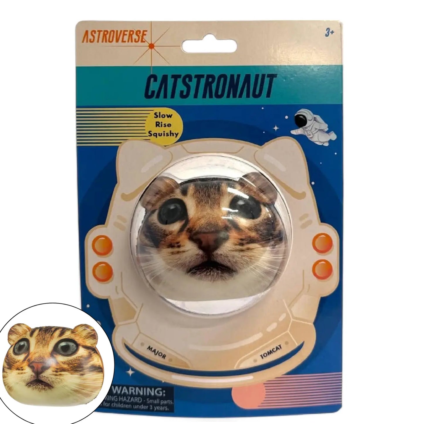 Astroverse Catstronaut Slow-Rise Squishy Ball