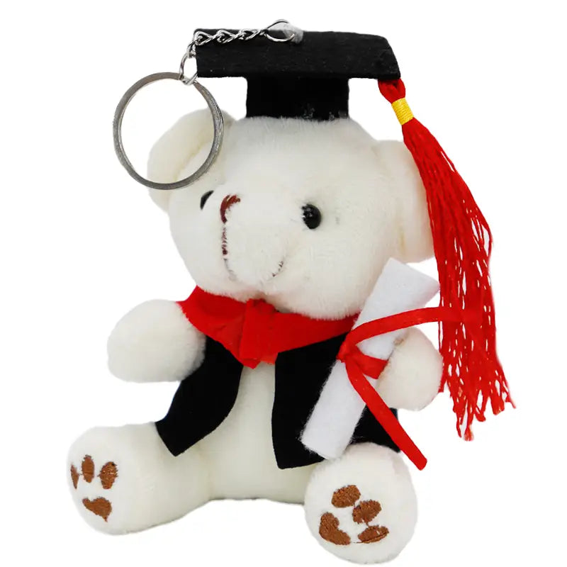 Graduation Teddy Bear Plush Doll Key Chain