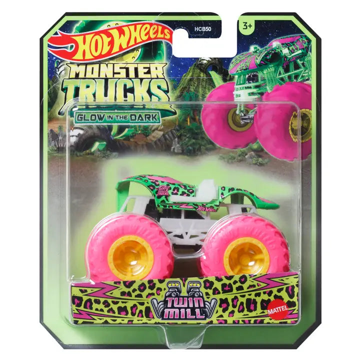 Mattel Hot Wheels Glow in the Dark Monster Trucks