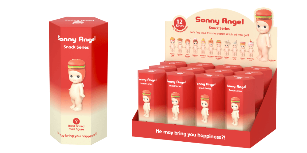 Sonny angel snack series in red packaging figurine baby