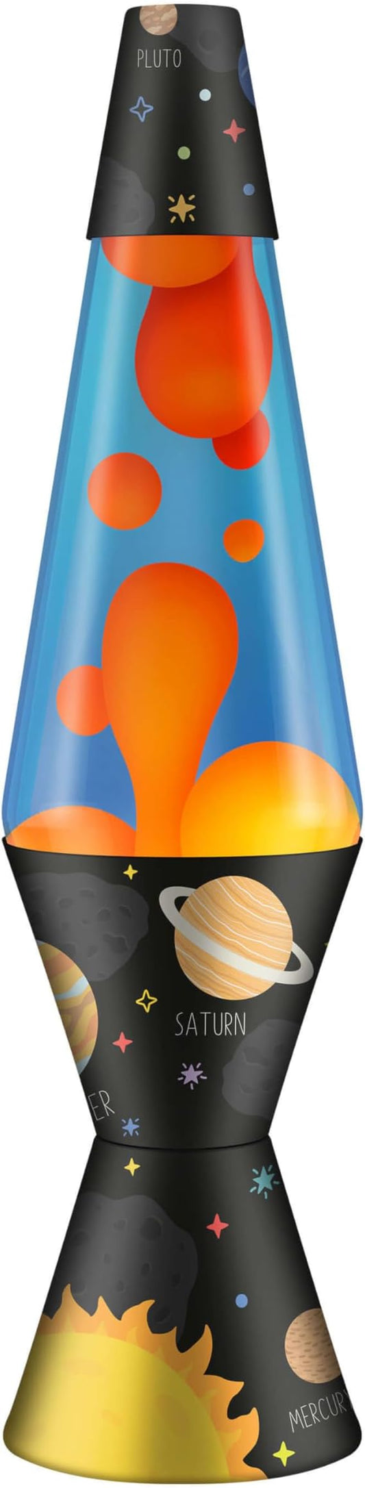 LAVA LAMP SOLAR SYSTEM/ORG/ BLUE