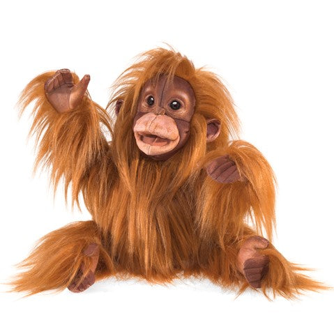 BABY ORANGUTAN, puppet, childrens puppet