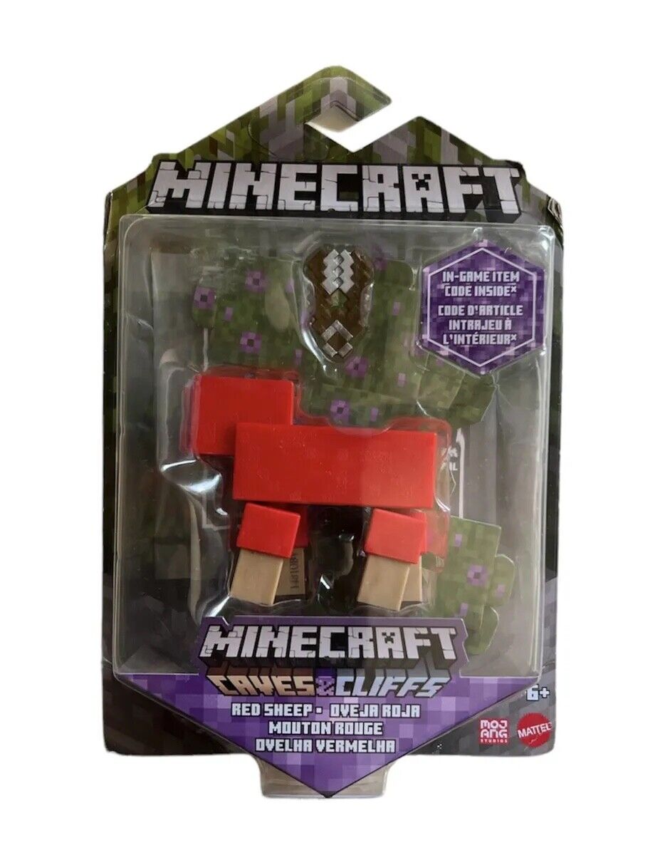 Minecraft Blister Figure - Caves and Cliffs - Red Sheep