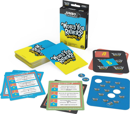 Would you rather: prove it jumbo card game