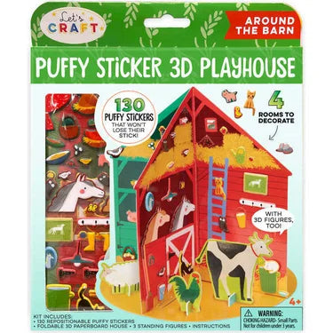 Puffy Sticker 3D Playhouse- Around The Barn