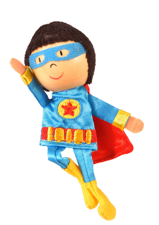 Boy Hero Finger Puppet- G-1053, finger puppet, superhero finger puppet