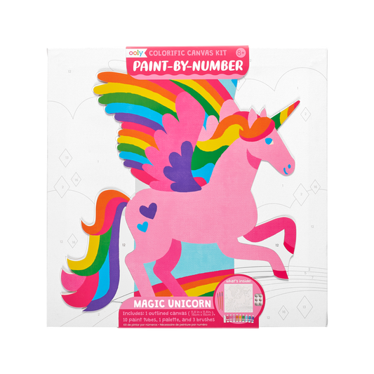 colorific canvas paint by number kit - magic unicorn, Paint by Number, Unicorn