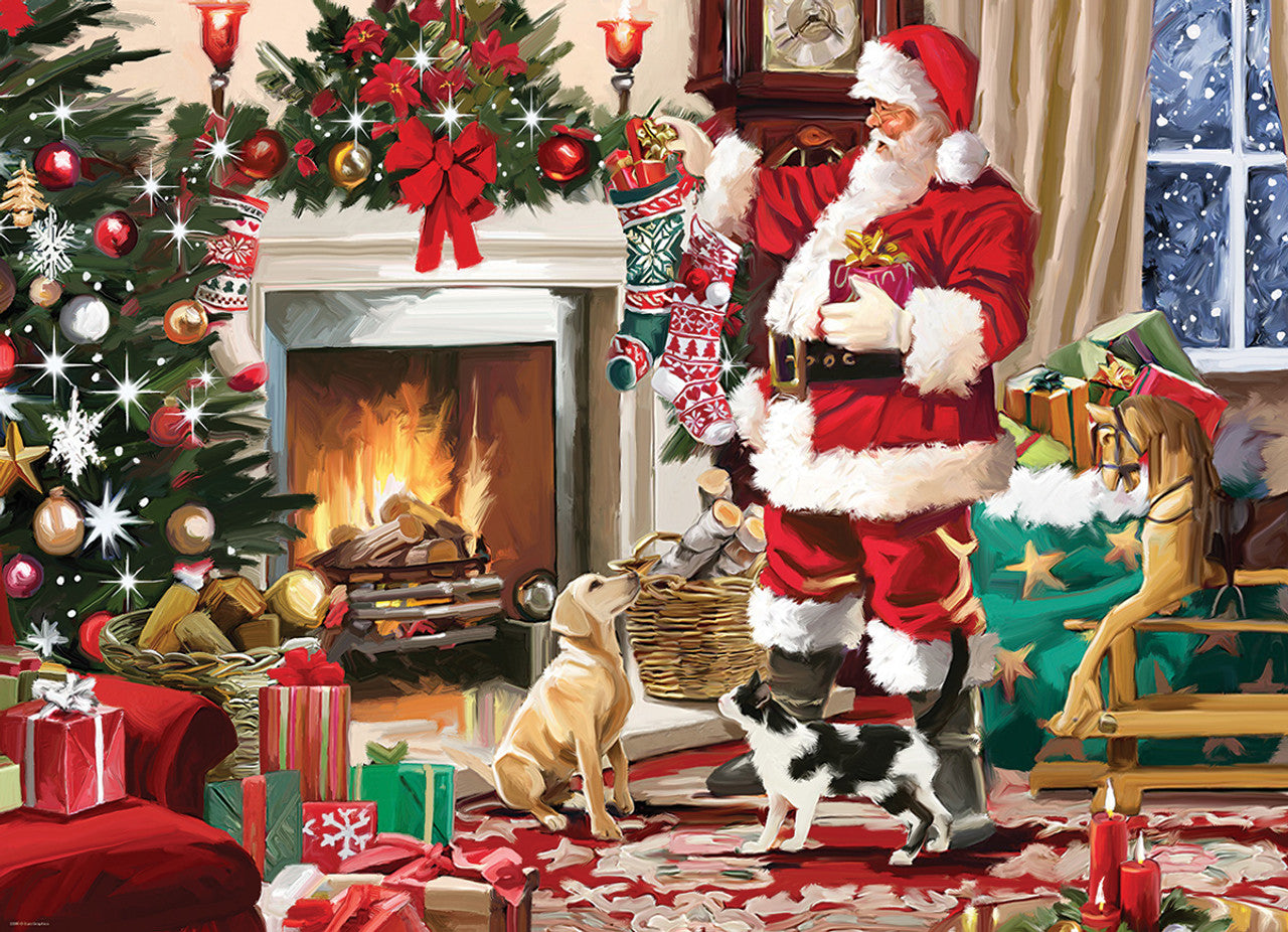 Santa's Best Friend - 300pc Large Format Jigsaw Puzzle-eurographics-Kidz Toys