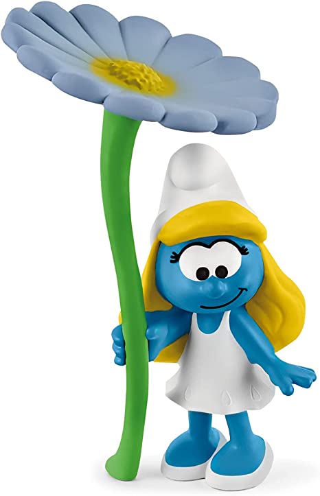 Schleich Smurfette with Flower Toy Figurine