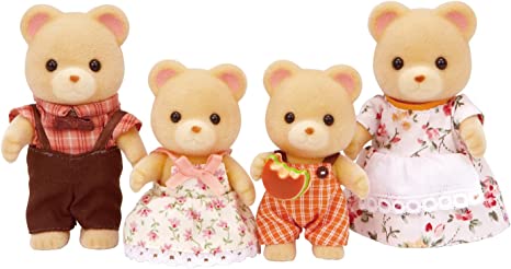 Calico Critters Cuddle Bear Family, Calico Critters, Kids Playset