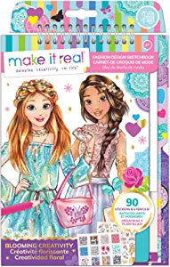 Fashion Design Sketchbook: Blooming Creativity, Sketchbook, Make it Real